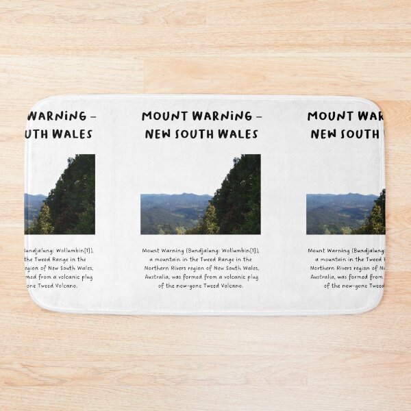 Item preview, Mount Warning – New South Wales | Famous Landmarks in Australia designed and sold by RM-Journey.