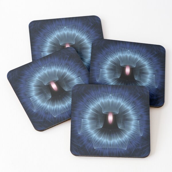 Item preview, Blue radiating glowing pattern designed and sold by Galas Art.