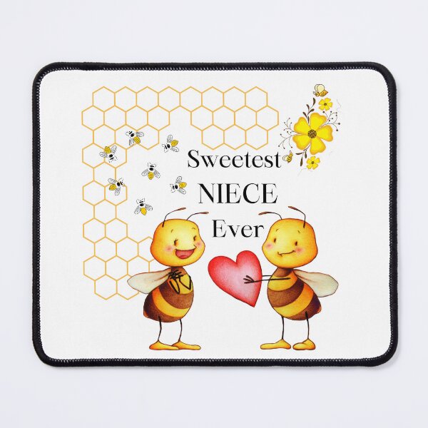 Item preview, Sweetest NIECE Ever 9 - bees, honey and flowers, valentine's day  designed and sold by AlinaSCorner.