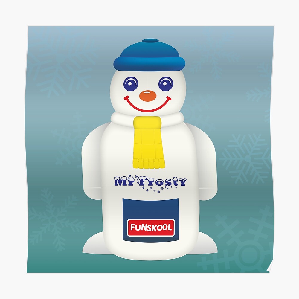 Mr Frosty Sticker By Pandanaapparel Redbubble
