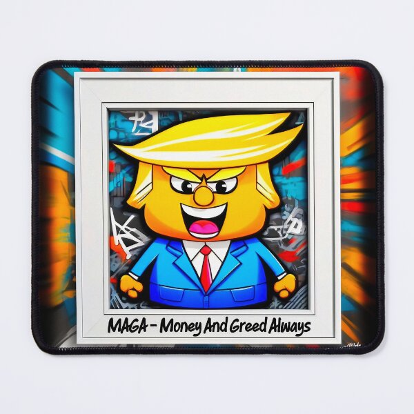 Item preview, USA Political Satire Trump MAGA Graffiti designed and sold by Drone-tees.