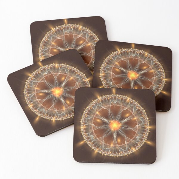 Item preview, Sparkling round flashing fractal ornament designed and sold by Galas Art.