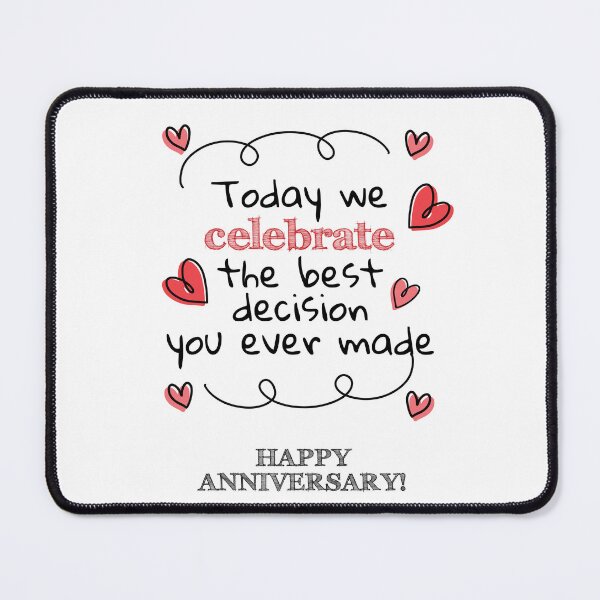 Item preview, Happy anniversary designed and sold by UniqueTrick.