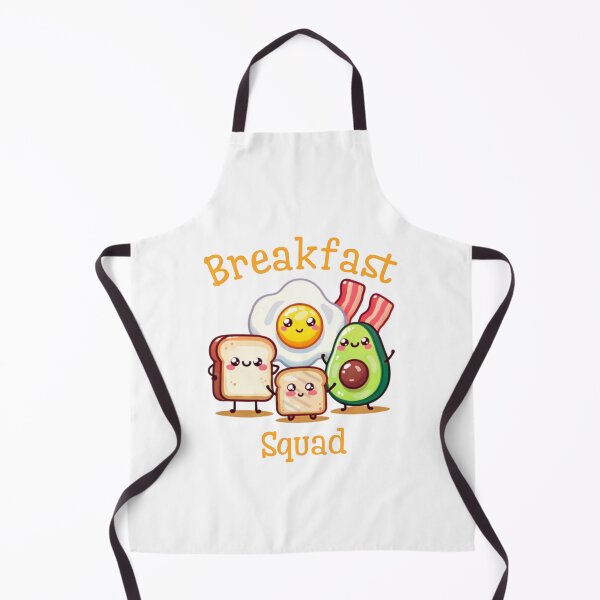 Item preview, avocado breakfast plate fried egg bacon bread toast kawaii breakfast squad designed and sold by ZerpaGiovanna.
