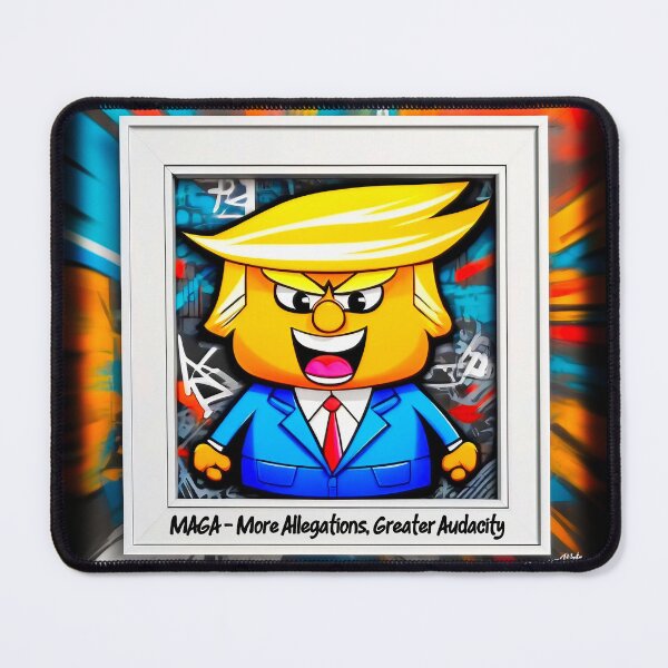 Item preview, USA Political Satire Trump MAGA Graffiti designed and sold by Drone-tees.