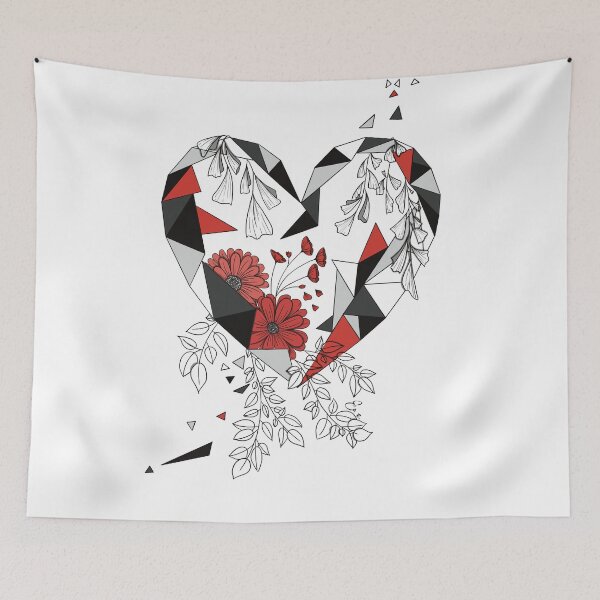 Item preview, Geometric heart designed and sold by Ema-R.