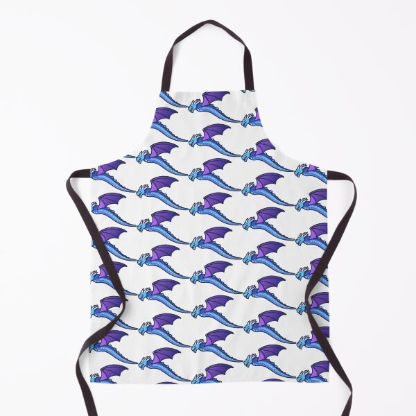 Item preview, Blue Dragon with Purple Wings on Solid Background designed and sold by artwaves.