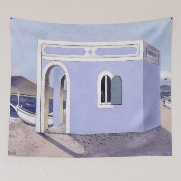 Item preview, Paul Nash - Blue House On The Shore designed and sold by irynaartbyim.