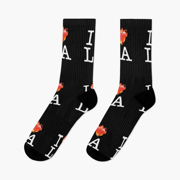 Item preview, I Love LA (Fire Heart) designed and sold by WeSellMerch.
