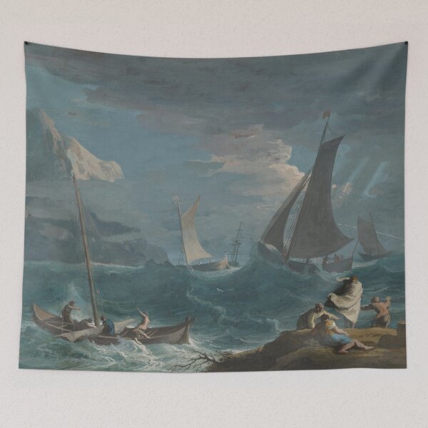 Item preview, Fishing Boats in a Storm designed and sold by LegacyPressCo.