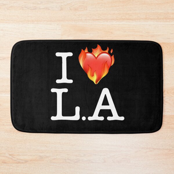 Item preview, I Love LA (Fire Heart) designed and sold by WeSellMerch.