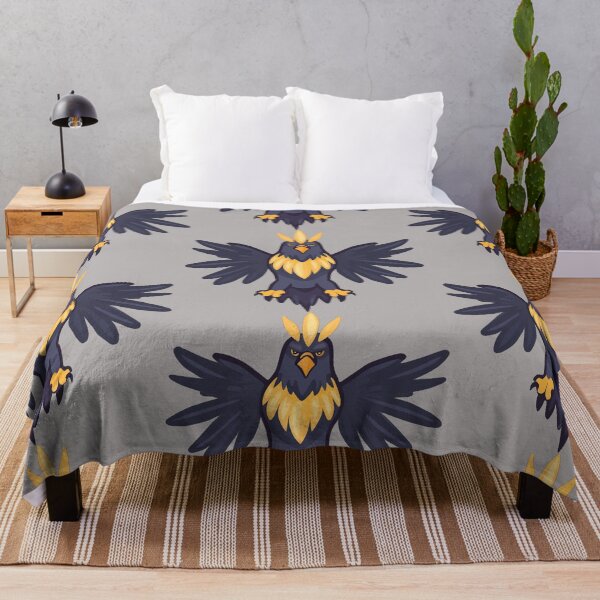 Aperçu de l'œuvre Oiseau stylisé avec plumage jaune et noir créée et vendue par artwaves.