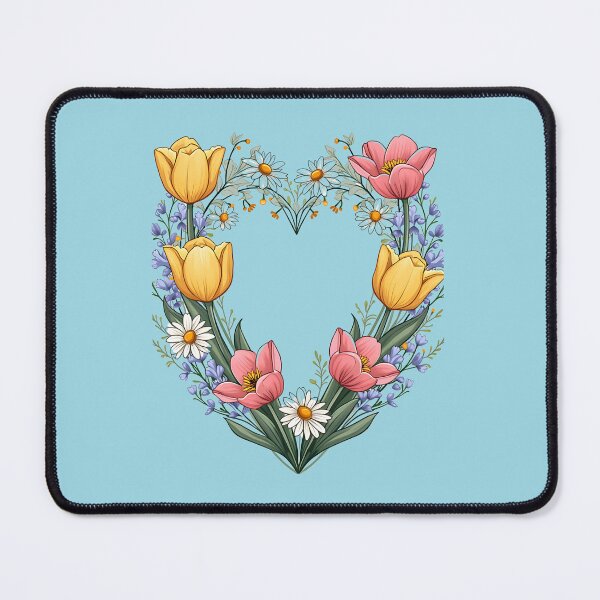 Item preview, valentine floral wreath art designed and sold by VibeTCreations.