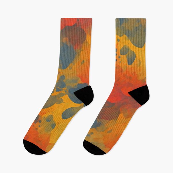 Item preview, Abstract Watercolor Fabric in Warm Tones designed and sold by Rui Fernandes.