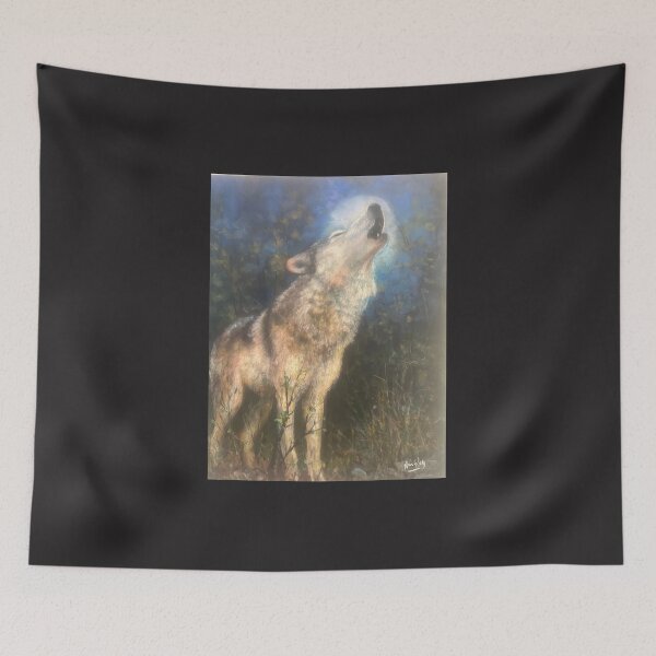 Item preview, Wolf and Moon designed and sold by Artdesrapides.