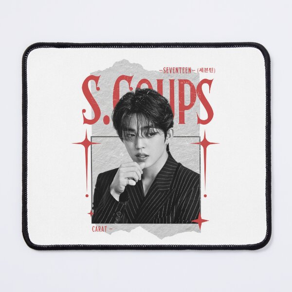 Item preview, Seventeen Black and Red S Coups Group Members Y2K Preppy Collage Design designed and sold by HELL0WBELLO.