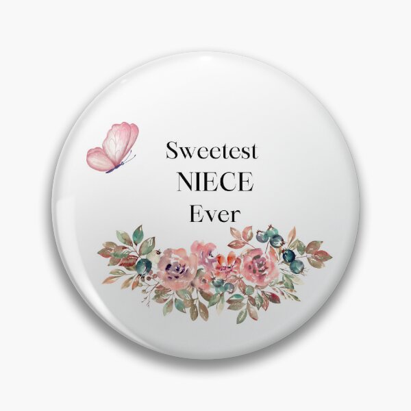 Item preview, Sweetest NIECE Ever 11 - pastel flowers and butterfly  designed and sold by AlinaSCorner.