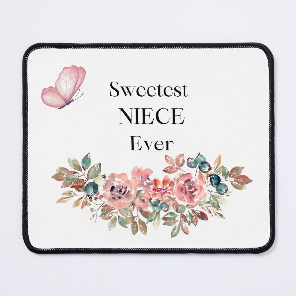 Item preview, Sweetest NIECE Ever 11 - pastel flowers and butterfly  designed and sold by AlinaSCorner.