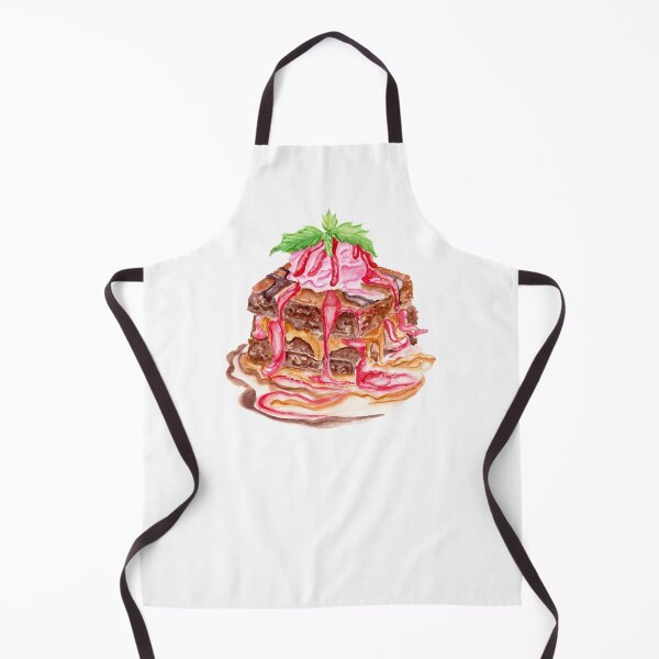 Item preview, Watercolor Fudge Brownie Sundae designed and sold by daphsam.