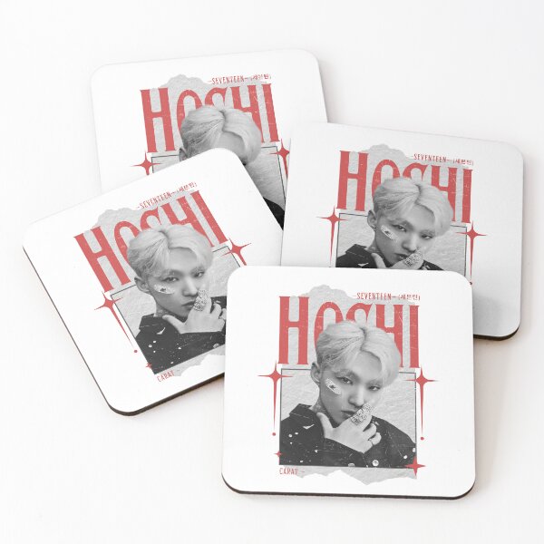 Item preview, Seventeen Black and Red Hoshi Group Members Y2K Preppy Collage Design designed and sold by HELL0WBELLO.
