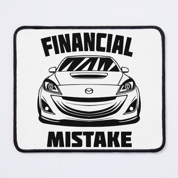Item preview, Mazda 3 Mazdaspeed 3 BL Gen2 "Financial Mistake" Design - Turbo JDM Car Art designed and sold by FastLaneFits.