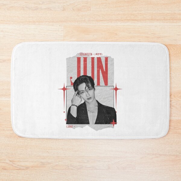 Item preview, Seventeen Black and Red Jun Group Members Y2K Preppy Collage Design designed and sold by HELL0WBELLO.