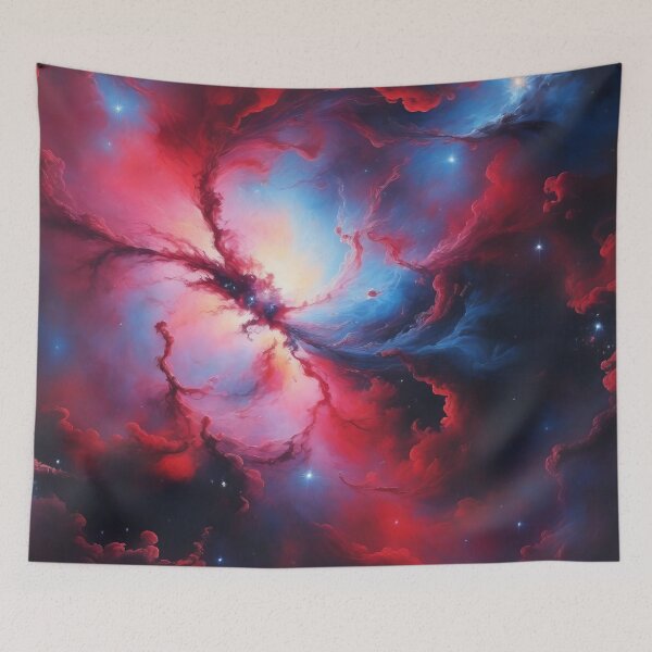 Item preview, Explosive Nebula Artwork - Cosmic Red and Blue Galaxy designed and sold by ArtComixHaven.