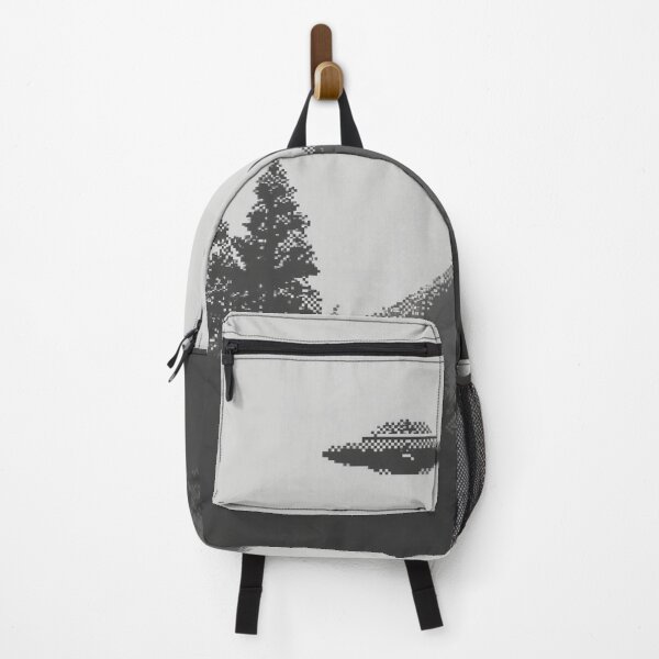 Item preview, Sky Specter: Retro Pixel UFO over Mountain Landscape designed and sold by Organic Creeps.