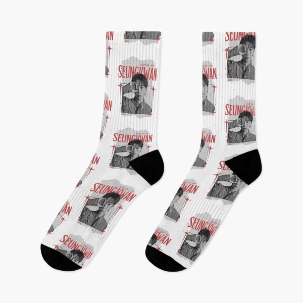 Item preview, Seventeen Black and Red Seungkwan Group Members Y2K Preppy Collage Design designed and sold by HELL0WBELLO.
