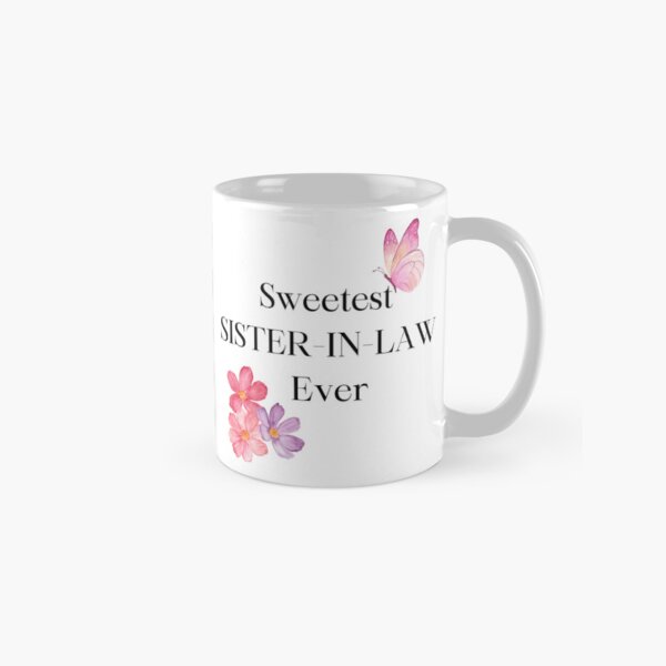 Item preview, Sweetest SISTER-IN-LAW Ever 12 - flowers and butterfly in PINK designed and sold by AlinaSCorner.