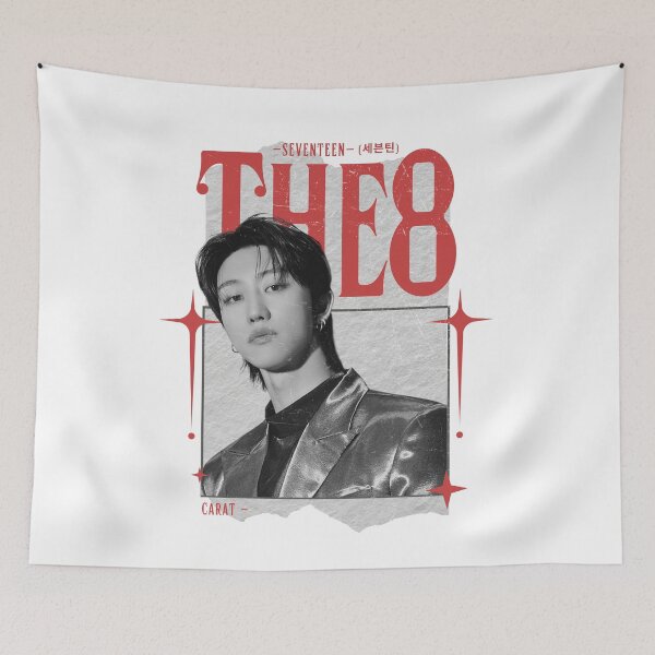 Item preview, Seventeen Black and Red The 8 Group Members Y2K Preppy Collage Design designed and sold by HELL0WBELLO.