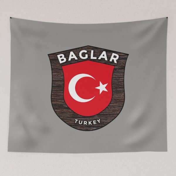 Artikelvorschau, Baglar Türkei Emblem Flagge entworfen und verkauft von World Designs.