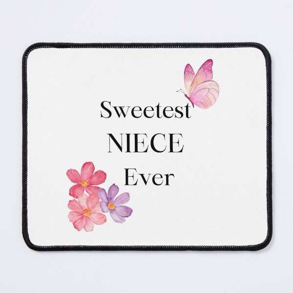 Item preview, Sweetest NIECE Ever 12 - flowers and butterfly in PINK designed and sold by AlinaSCorner.