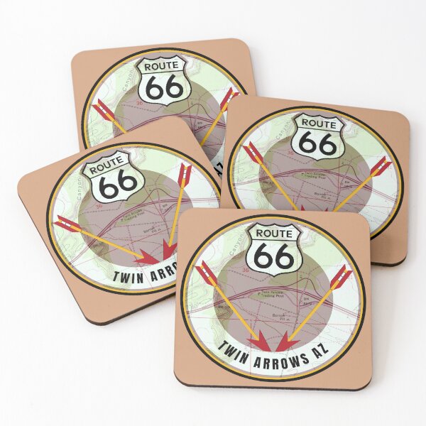 Item preview, Route 66 Souvenir Map - Twin Arrows Arizona designed and sold by Willz Designz.