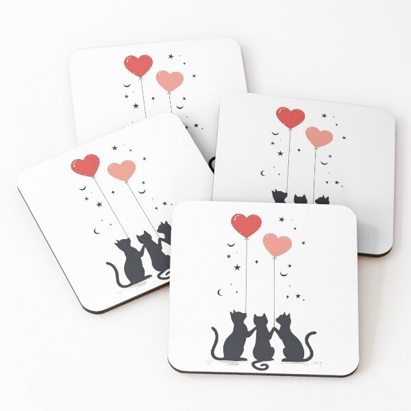 Item preview, valentine cat designs designed and sold by VibeTCreations.