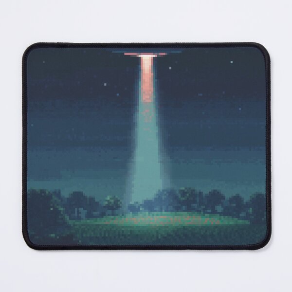 Item preview, Night Harvest: Retro Pixel UFO Abduction designed and sold by Organic Creeps.