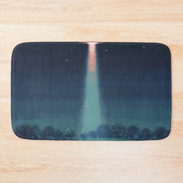 Item preview, Night Harvest: Retro Pixel UFO Abduction designed and sold by Organic Creeps.