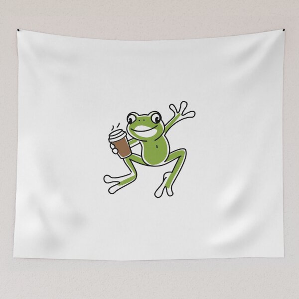 Item preview, Cute ,Coffee Lover Frog designed and sold by ATOTI.