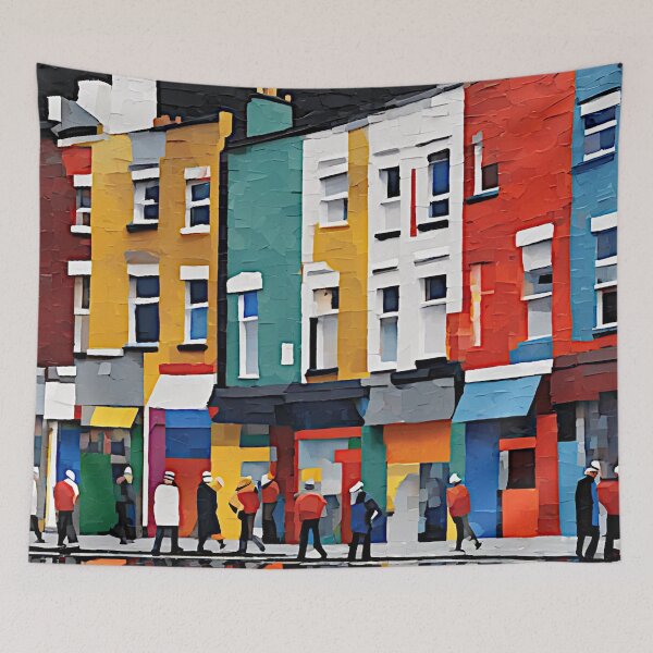 Item preview, Row of Terraced Houses, Birmingham designed and sold by NickWhittleArt.