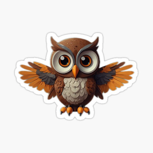 Item preview, Wide-eyed Owl designed and sold by 27Stickers.