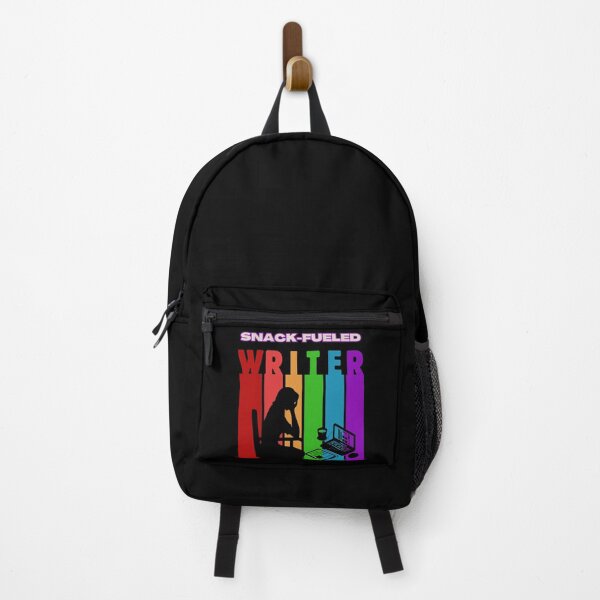 Vista previa del artículo con la obra «Escritor alimentado a base de bocadillos - RAINBOW», diseñado y vendido por Writerly Musings.