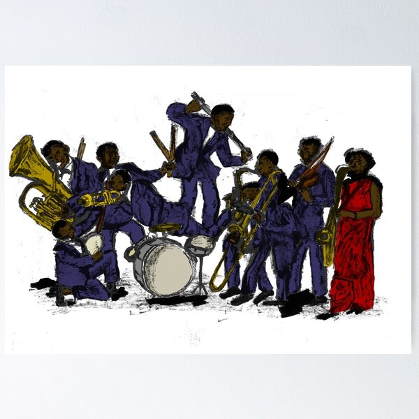 Item preview, New York jazz band of 'The Jazz age'  designed and sold by BGooddy.