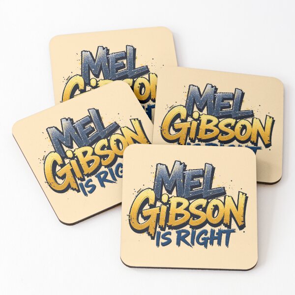 Item preview, Mel Gibson is right text graffiti funny design designed and sold by BorgSpareParts.