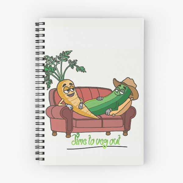 Item preview, Carrot & Cucumber on Couch designed and sold by DoodlesDivine.