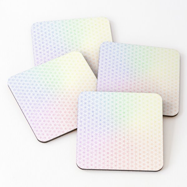 Item preview, Rainbow Flower of Life | Sacred Geometry | SG001-Spectrum 4x_FULL ⚪️ White designed and sold by Re.SOURCE.