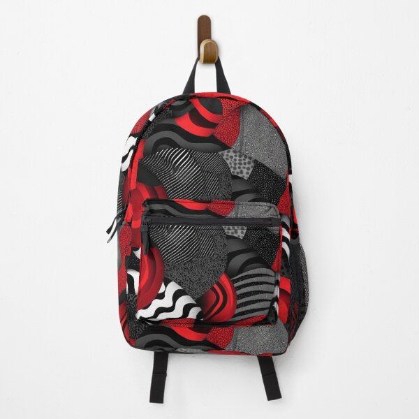 Item preview, Funky Black and Red Abstract designed and sold by BNikiDesigns.