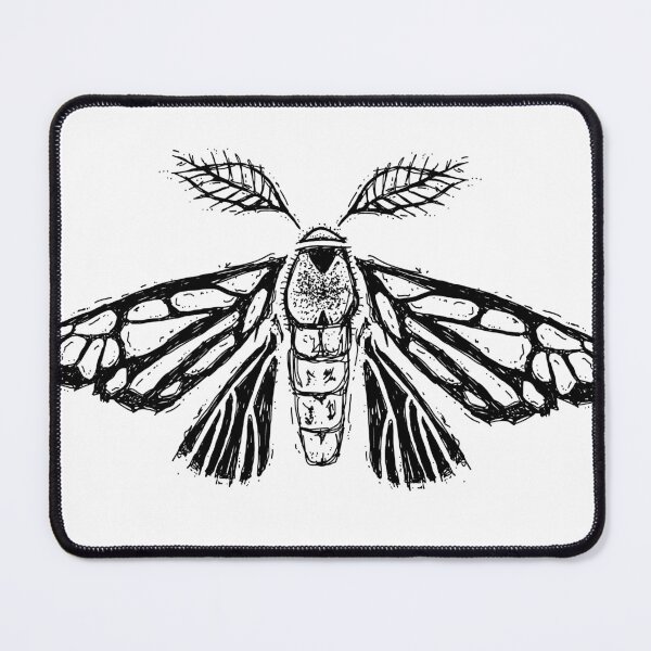 Item preview, Vintage Moth | sketch art (black) designed and sold by Paalokas.