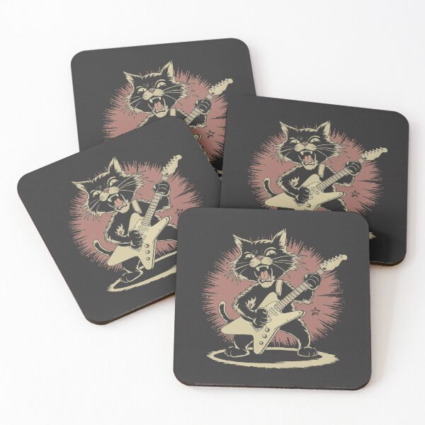 Item preview, rocker metal cat designed and sold by catcraftss.