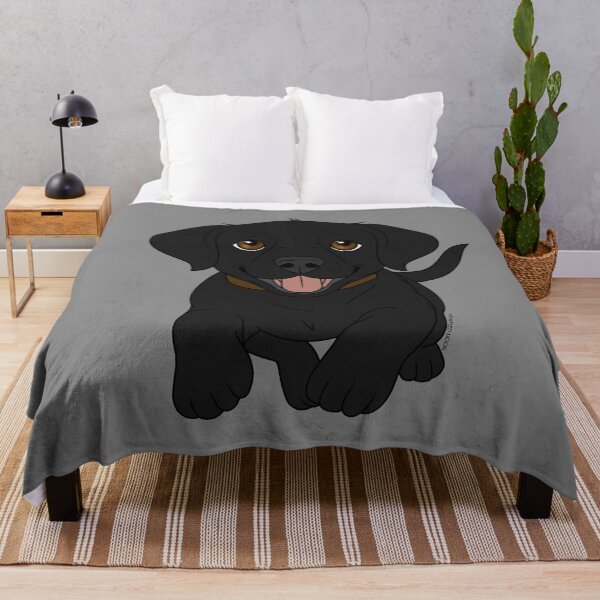 Item preview, Cute Cartoon Black Labrador Dog designed and sold by DappledMoon.