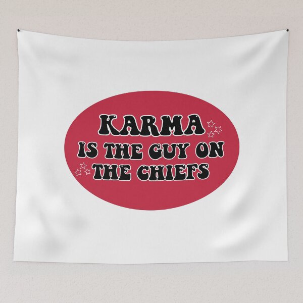 Item preview, Karma is The Guy on The Chiefs Taylor Swift designed and sold by bombalurina.